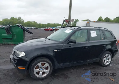 2007 BMW X3 3.0Si z USA, uszkodzony, nr VIN WBXPC93417WF17152